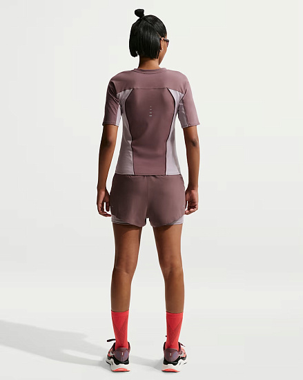 Шорты женские Nike Swift Dri-FIT Mr 2n1 Tattoo/Lt Violet Ore/Reflective Silver - Фото 8 большая