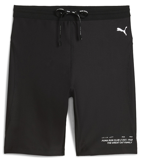 Шорты женские Puma Run Club Graphic 7" Puma Black - Фото 1 большая