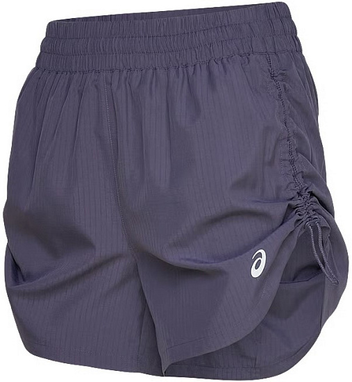 Шорты женские ASICS Nagino 4in Run Indigo Fog/Monument Blue - Фото 2 большая