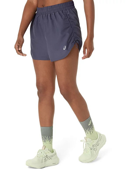 Шорты женские ASICS Nagino 4in Run Indigo Fog/Monument Blue - Фото 6 большая