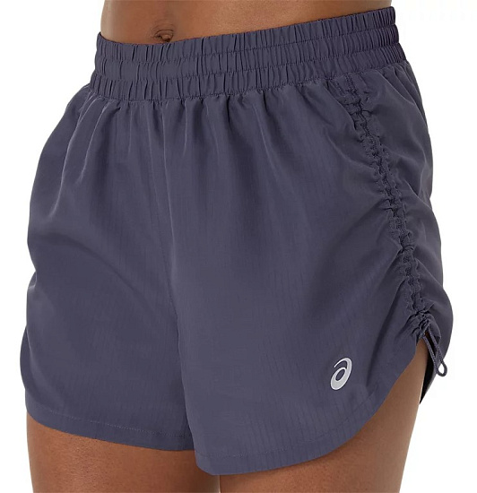 Шорты женские ASICS Nagino 4in Run Indigo Fog/Monument Blue - Фото 7 большая