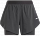 Шорты женские Reebok Running 2 In 1 Black - Фото 1 малая