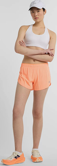 Шорты женские New Balance RC Ultra Light Hot Mango - Фото 10 большая