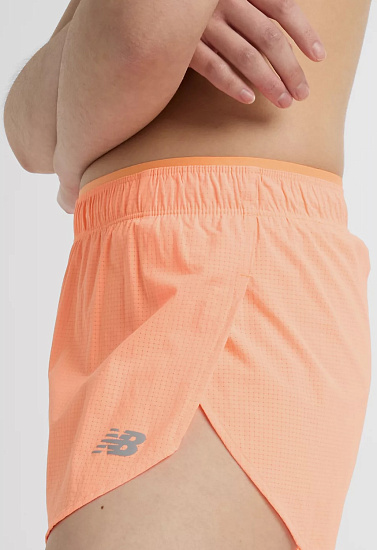 Шорты женские New Balance RC Ultra Light Hot Mango - Фото 7 большая