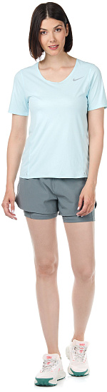 Шорты женские Nike Eclipse 2In1 Smoke Grey - Фото 2 большая