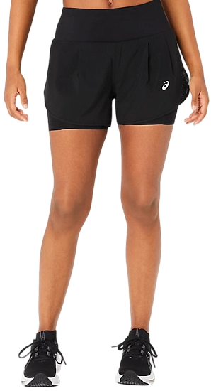 Шорты женские ASICS Road 2-N-1 3.5in Performance Black/Performance Black - Фото 3 большая