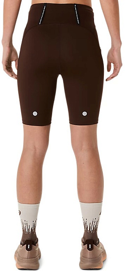 Шорты женские ASICS Road High Waist 8in Sprinter Coffee - Фото 4 большая