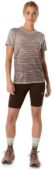 Шорты женские ASICS Road High Waist 8in Sprinter Coffee - Фото 11 большая