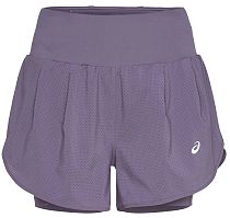 Шорты женские ASICS Road 2-N-1 3.5in Greyish Purple