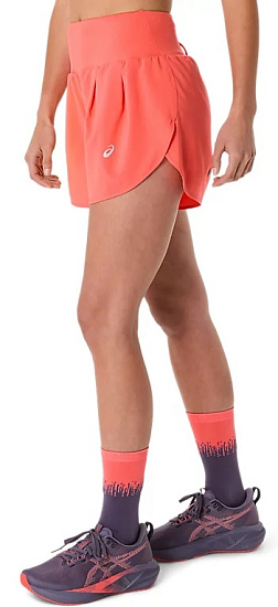 Шорты женские ASICS Road 3.5in Coral Reef - Фото 5 большая