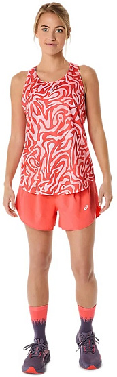Шорты женские ASICS Road 3.5in Coral Reef - Фото 9 большая