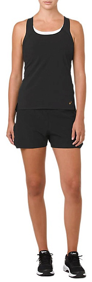 Шорты женские ASICS Metarun Split Short Performance Black - Фото 7 большая