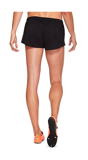 Шорты женские ASICS Knit Track Performance Black - Фото 3 большая