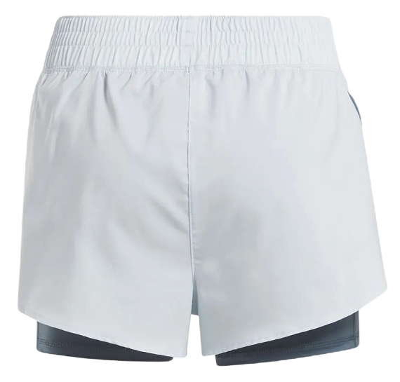 Шорты женские Reebok Running 2-In-1 Голубой - Фото 2 большая