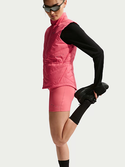 Шорты женские Nike Dri-FIT Swift Hr 4 Sea Coral/Reflective Silver - Фото 5 большая