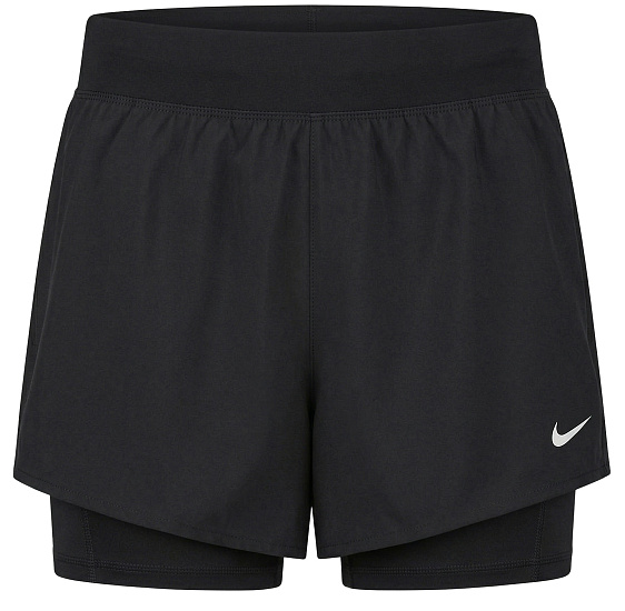 Шорты женские Nike Swift Dri-FIT Mr 2n1 Black/Reflective Silver - Фото 1 большая