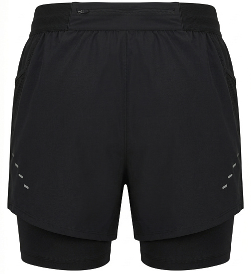 Шорты женские Nike Swift Dri-FIT Mr 2n1 Black/Reflective Silver - Фото 2 большая