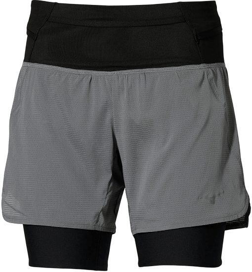 Шорты женские Mizuno Trail Multipocket 2In1 Lava Smoke - Фото 1 большая