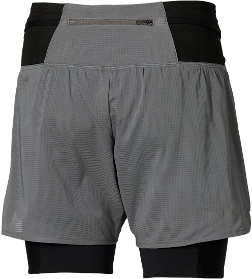 Шорты женские Mizuno Trail Multipocket 2In1 Lava Smoke - Фото 2 большая