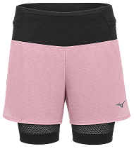 Шорты женские Mizuno Trail Multipocket 2In1 Rose Elegance