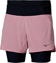 Шорты женские Mizuno Trail Multipocket 2In1 Rose Elegance