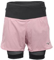 Шорты женские Mizuno Trail Multipocket 2In1 Rose Elegance