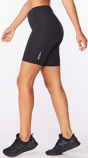Шорты женские 2XU Core Compression Black/Silver - Фото 4 большая