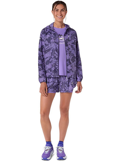 Шорты женские ASICS Road All Over Print 2n1
 3.5In Amethyst - Фото 10 большая
