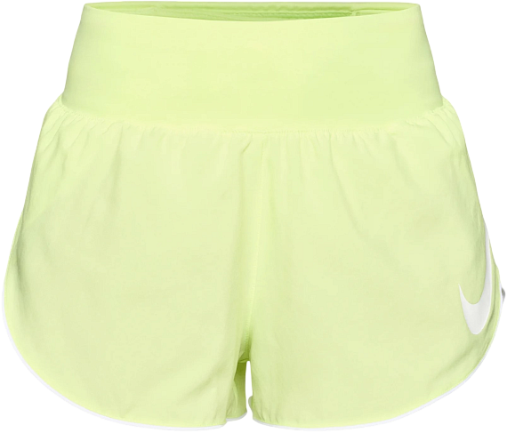 Шорты женские Nike Tempo Flow Swoosh Mr Dri-FIT Lt Lemon Twist/Reflective Silver/White - Фото 1 большая