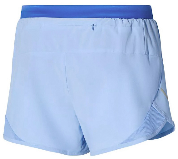 Шорты женские Mizuno Aero 4' Cerulean - Фото 2 большая