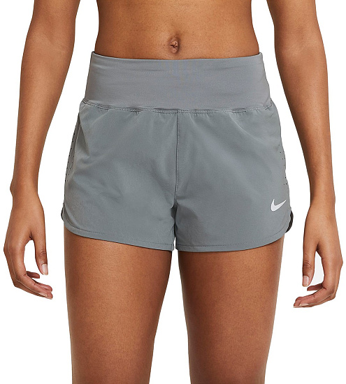 Шорты женские Nike Eclipse 3In Smoke Grey - Фото 2 большая