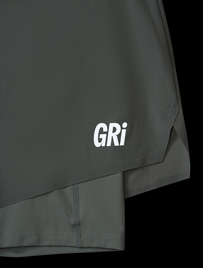 Шорты женские GRI Лето 2в1 Серый - Фото 7 большая