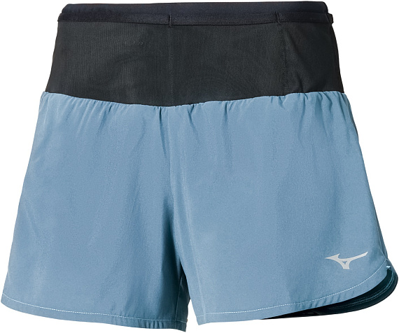 Шорты женские Mizuno Active Multi Pocket 5 Larkspur - Фото 1 большая