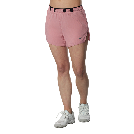 Шорты женские Mizuno Tech Light Split 3.5 Rose Elegance - Фото 3 большая