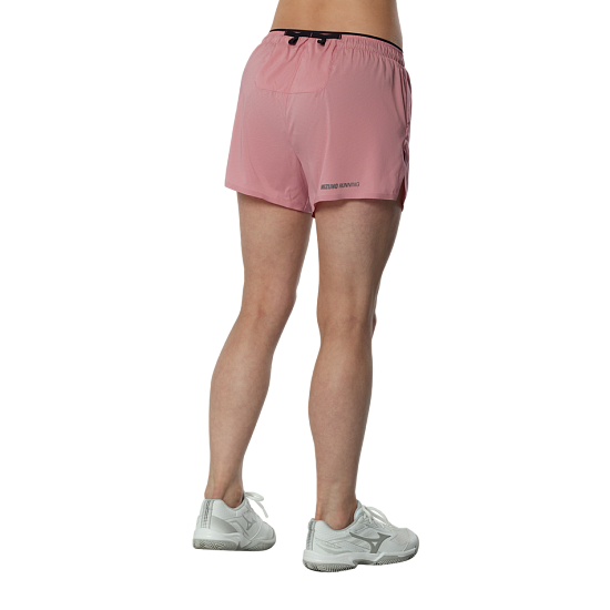 Шорты женские Mizuno Tech Light Split 3.5 Rose Elegance - Фото 4 большая