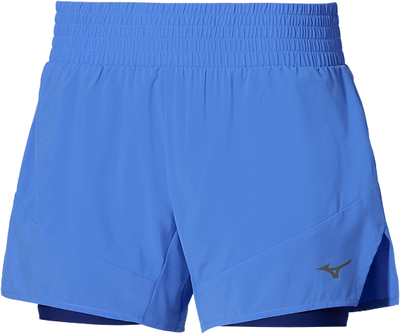 Шорты женские Mizuno Active 2In1 4.5 Ultramarine - Фото 1 большая