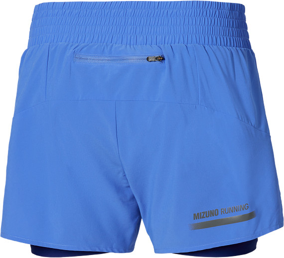 Шорты женские Mizuno Active 2In1 4.5 Ultramarine - Фото 2 большая