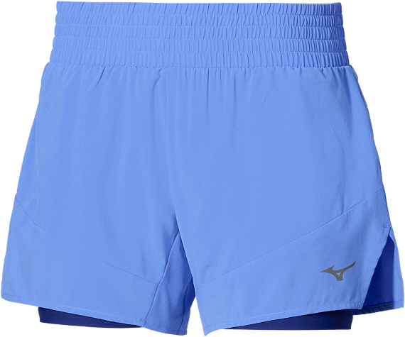 Шорты женские Mizuno Active 2In1 4.5 Ultramarine - Фото 1 большая