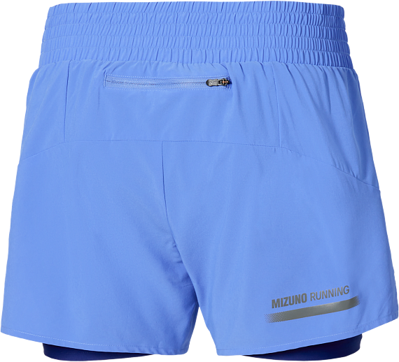 Шорты женские Mizuno Active 2In1 4.5 Ultramarine - Фото 2 большая