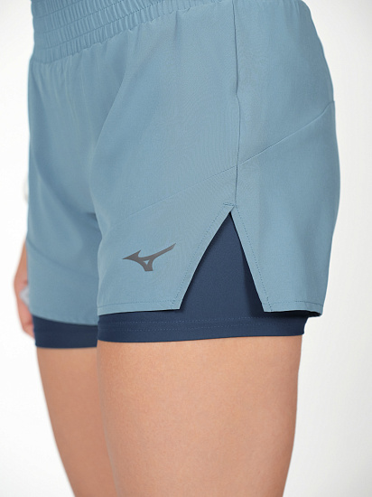 Шорты женские Mizuno Active 2In1 4.5 Larkspur - Фото 7 большая