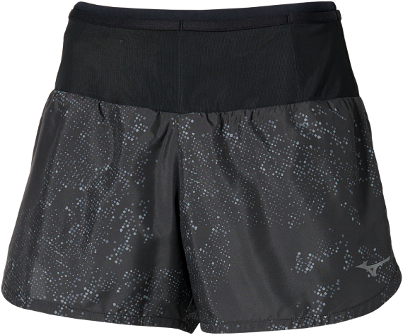 Шорты женские Mizuno Active Graphic Multi Pocket 4 Black - Фото 1 большая