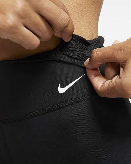 Шорты женские Nike One 7 Black/White - Фото 5 большая