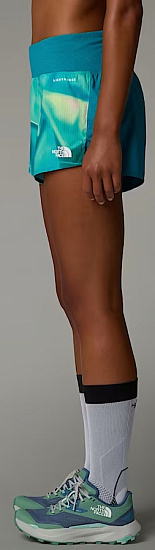 Шорты женские The North Face Sunriser 3in Galactic Blue Prisms Print - Фото 3 большая