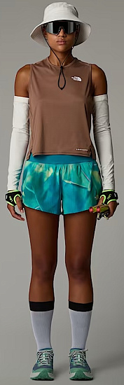 Шорты женские The North Face Sunriser 3in Galactic Blue Prisms Print - Фото 5 большая