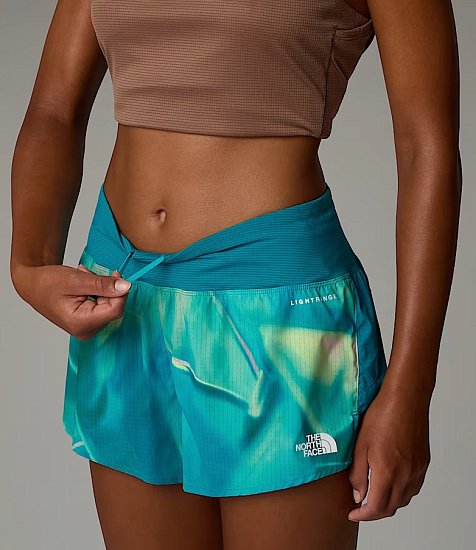 Шорты женские The North Face Sunriser 3in Galactic Blue Prisms Print - Фото 6 большая