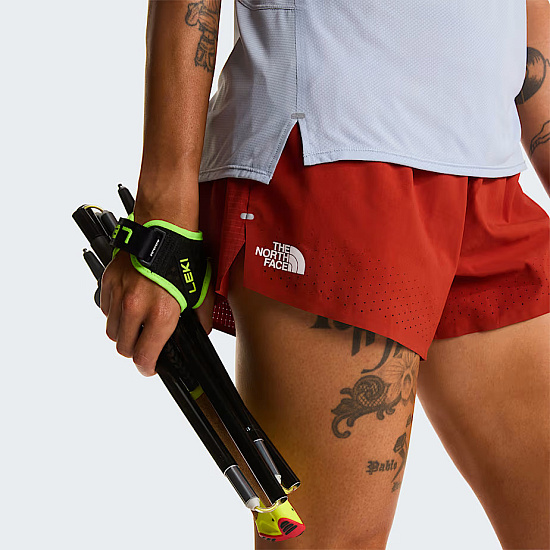 Шорты женские The North Face Summit Pacesetter 3in Short Iron Clay - Фото 7 большая