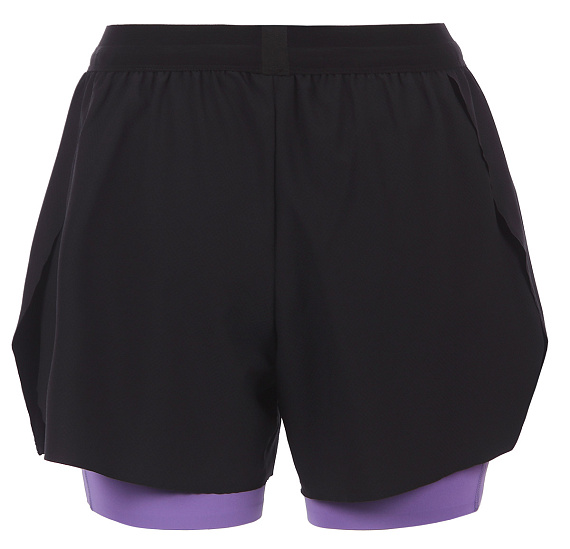 Шорты женские Nordski 2in1 Road Black/Lavender - Фото 12 большая