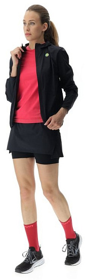 Юбка женская UYN Running Exceleration Ow Performance 2In1 Black/Cloud - Фото 7 большая