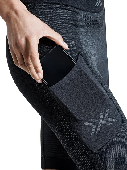 Шорты женские X-Bionic Xceed Run Black/Rhino Grey - Фото 4 большая