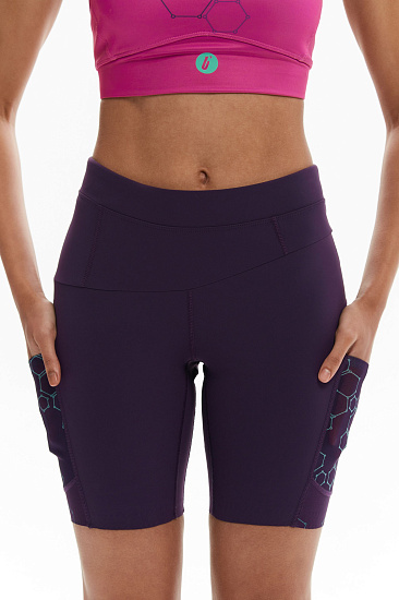 Шорты женские Bivium Спринт 3.0 Сливовый - Фото 5 большая